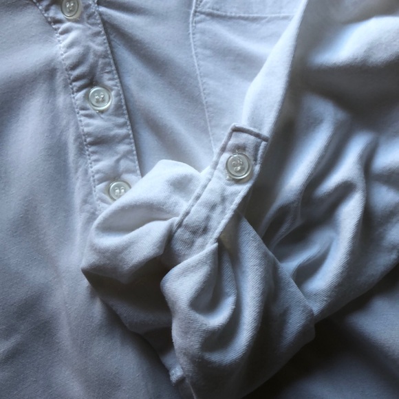 Merona tunic-style white shirt - Picture 6 of 8